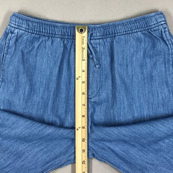 Old Navy Pants Girl's XL 14-16 Blue Chambray Pull On Loose Drawstring Wide Leg - Picture 12 of 14